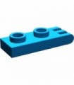 Blue Hinge Plate 1 x 2 with 3  - Hollow Studs