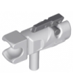 Light Bluish Gray Minifig, Weapon Gun, Mini Blaster with Towball Socket and Dark Bluish Gray Trigger