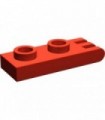 Red Hinge Plate 1 x 2 with 3 Fingers on End - Hollow Studs