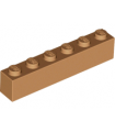 Medium Nougat Brick 1 x 6