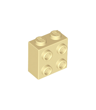 Tan Brick, Modified 1 x 2 x 1 2/3 with Studs on 1 Side
