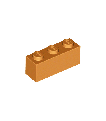 Medium Nougat Brick 1 x 3