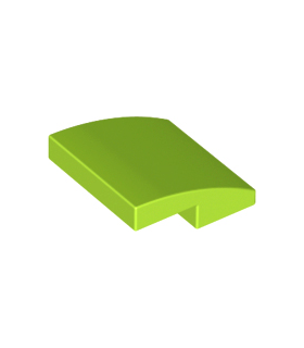 Lime Slope, Curved 2 x 2