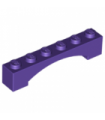 Dark Purple Brick, Arch 1 x 6 Raised Arch
