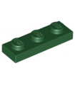Dark Green Plate 1 x 3