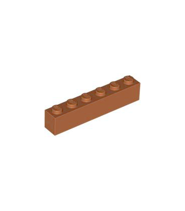 Dark Orange Brick 1 x 6