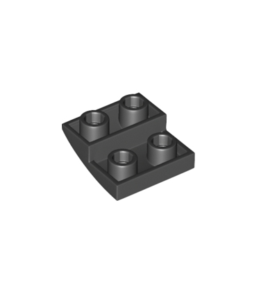 Black Slope, Curved 2 x 2 Inverted