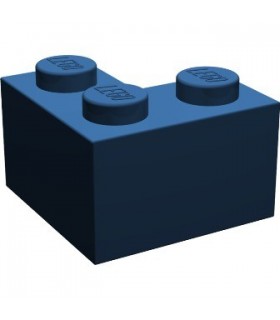 Dark Blue Brick 2 x 2 Corner