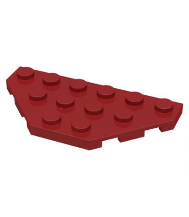 Dark Red Wedge, Plate 3 x 6 Cut Corners