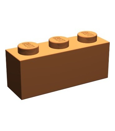 Dark Orange Brick 1 x 3