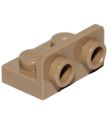 Dark Tan Bracket 1 x 2 - 1 x 2 Inverted