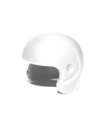 White Minifigure, Headgear Helmet Sports/Flight