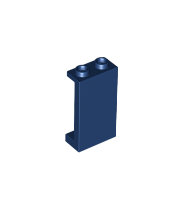 Dark Blue Panel 1 x 2 x 3 with Side Supports - Hollow Studs