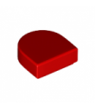 Red Tile, Round 1 x 1 Half Circle Extended