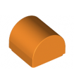 Orange Brick, Modified 1 x 1 x 2/3 No Studs, Curved Top