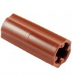 Reddish Brown Technic, Axle Connector (Smooth with x Hole + Orientation)