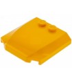 Bright Light Orange Wedge 4 x 4 x 2/3 Triple Curved