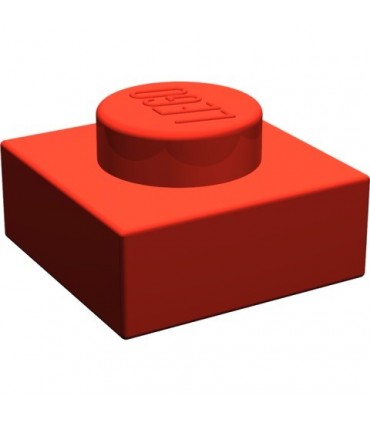 Red Plate 1 x 1