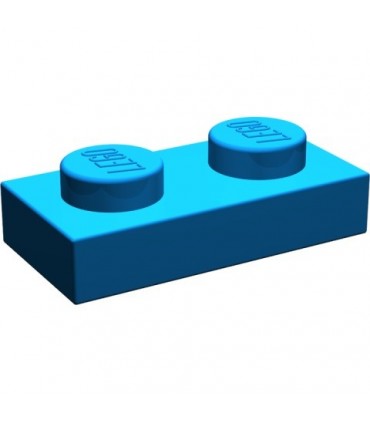 Blue Plate 1 x 2