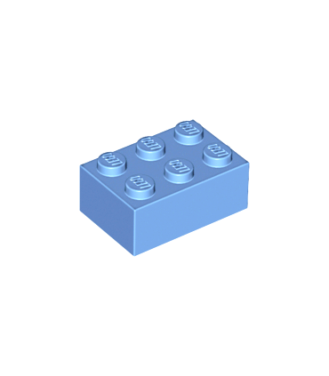 Medium Blue Brick 2 x 3