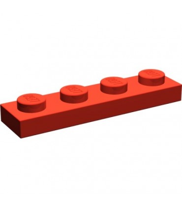 Red Plate 1 x 4
