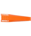 Orange Wedge 16 x 4 Triple Curved with White 'ARCTIC-2' Pattern (Stickers) - Set 60034