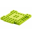 Lime Brick, Modified 8 x 8 with 1 x 4 Indentations and 1 x 4 Plate