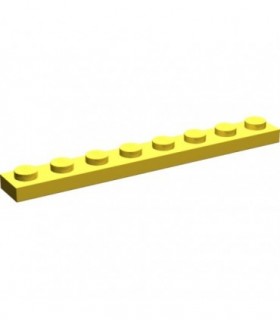 Yellow Plate 1 x 8