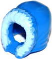 Blue Minifigure, Headgear Hood Fur-lined, Short, Narrow Facial Opening with Bright Light Blue Fur Edge Pattern
