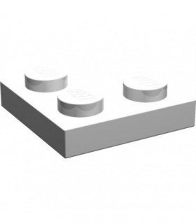 White Plate 2 x 2 Corner