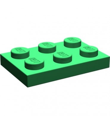 Green Plate 2 x 3