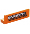 Orange Panel 1 x 4 x 1 with 'SMOOTH RACING OIL' Pattern (Sticker) - Set 60146