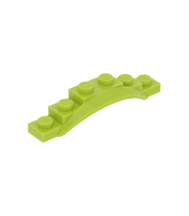 Lime Vehicle, Mudguard 1 1/2 x 6 x 1 with Arch