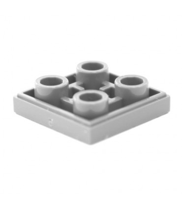 Light Bluish Gray Tile, Modified 2 x 2 Inverted