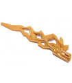 Pearl Gold Hero Factory Weapon Accessory - Flame/Lightning Bolt with Axle Hole