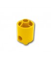 Yellow Brick, Round 2 x 2 x 2 Robot Body - with Bottom Axle Holder x Shape + Orientation