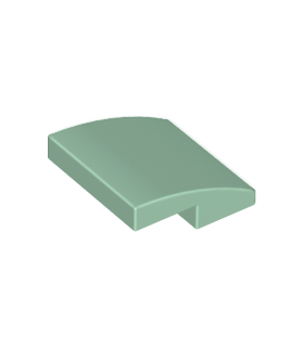 Sand Green Slope, Curved 2 x 2