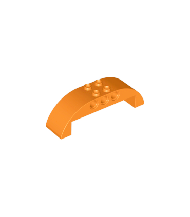 Orange Slope, Curved 8 x 2 x 2 Double