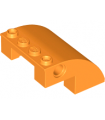 Orange Slope, Curved 4 x 4 x 2 with Holes