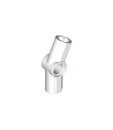 White Technic, Axle and Pin Connector Angled 3 - 157.5 degrees