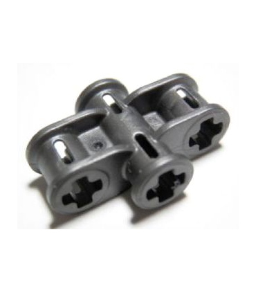 Pearl Dark Gray Technic, Axle Connector 2 x 3 Quadruple