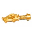 Pearl Gold Minifig, Weapon Sword Hilt with Dragon Head