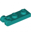 Dark Turquoise Plate, Modified 1 x 2 with Handle on End - Closed Ends