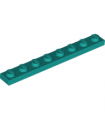 Dark Turquoise Plate 1 x 8