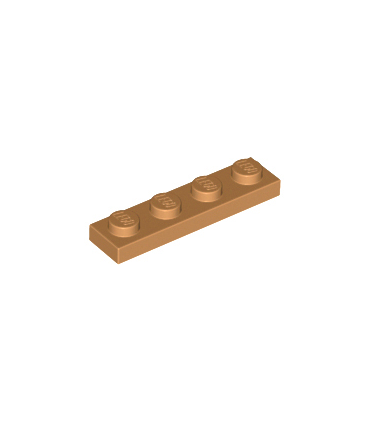 Medium Nougat Plate 1 x 4