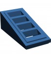 Dark Blue Slope 18 2 x 1 x 2/3 with 4 Slots