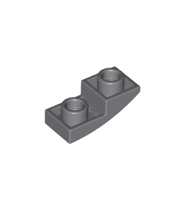 Dark Bluish Gray Slope, Curved 2 x 1 Inverted