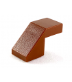 Reddish Brown Slope 45 2 x 1 with Cutout without Stud