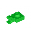 Bright Green Plate, Modified 1 x 1 with Open O Clip Horizontal Thick