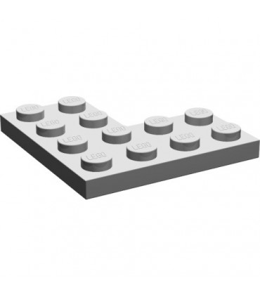 Light Gray Plate 4 x 4 Corner